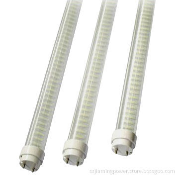 T8 LED Tubes with 34W Power Consumption and Clear Shells, 0.86 to 0.92 Power Factor